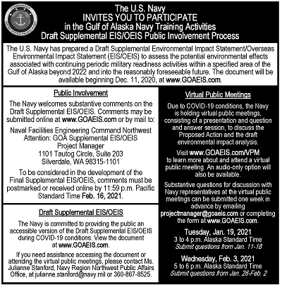 2020 Draft Supplemental EIS/OEIS Newspaper Advertisement(December 2020)